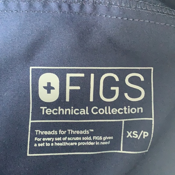 Figs Kade Scrub pants XSP navy blue - Picture 3 of 3